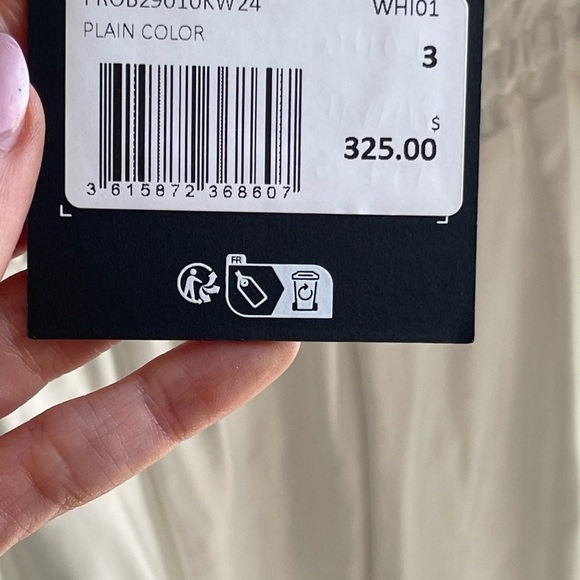 NWT The Kooples Size 3 (M/L)  White Bridal Maxi Dress With Bows - Picture 4 of 7